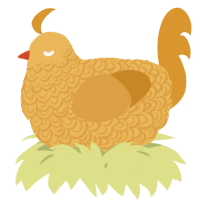 A honey and orange chicken with a double-lace pattern