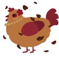 A russet and wine chicken