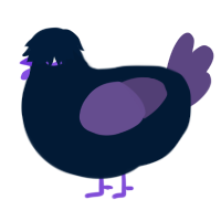 A tumblr and overcast chicken
