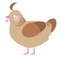 A beige and brown chicken with a neck-band pattern