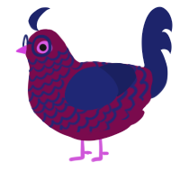 A wine and navy chicken with a lace pattern