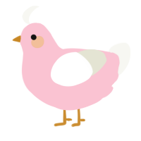 A rose and white chicken