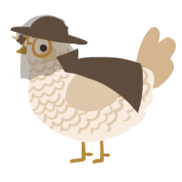 A cream and beige chicken with a lace pattern