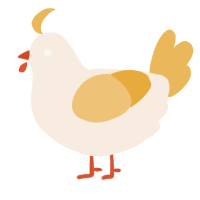 A cream and honey chicken