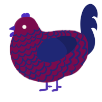 A wine and navy chicken with a lace pattern