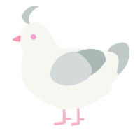 A white and silver chicken