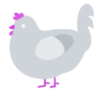 pet rock, a mist chicken