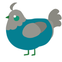 (unnamed), a sea and ash chicken with a head pattern