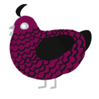 A wine and black chicken with a lace pattern
