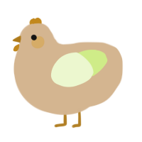 A beige and apple chicken