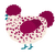 Peppermint Pox, a cream and maroon chicken with a speckle pattern