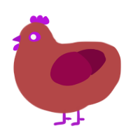 (unnamed), a red and maroon chicken