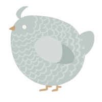 A silver chicken with a lace pattern
