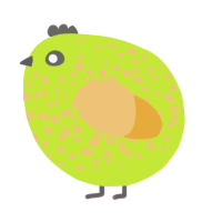 A lime and honey chicken with a speckle pattern