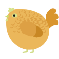 A honey and orange chicken with a half-lace pattern