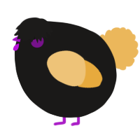 A sable and honey chicken