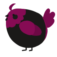 A sable and wine chicken with a head pattern