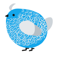A sky and mist chicken with a double-lace pattern