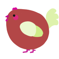 A red and apple chicken
