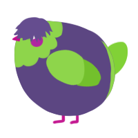 A overcast and grass chicken with a head pattern