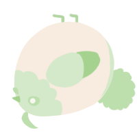 A cream and gluppy chicken with a head pattern
