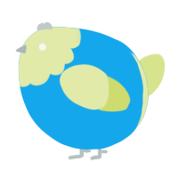 A sky and lemon chicken with a head pattern