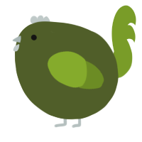 A olive and chartreuse chicken