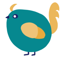 A teal and honey chicken