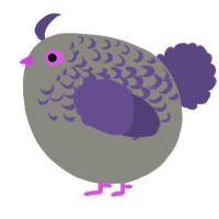 A ash and overcast chicken with a half-lace pattern
