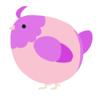 A rose and orchid chicken with a head pattern
