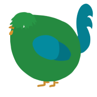 A viridian and sea chicken