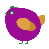 A plum and orange chicken