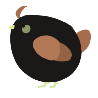 A sable and brown chicken