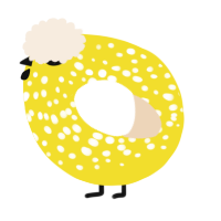 A yellow and cream chicken with a speckle pattern