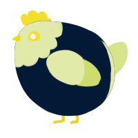 A tumblr and lemon chicken with a head pattern