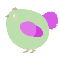 A gluppy and orchid chicken