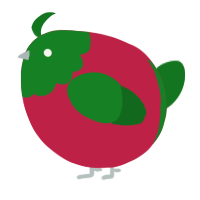 A crimson and leaf chicken with a head pattern