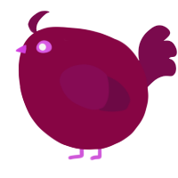 A maroon and wine chicken