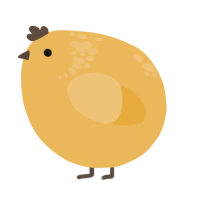 A honey chicken with a neck-speckle pattern