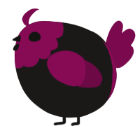 A sable and wine chicken with a head pattern