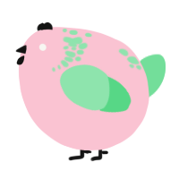 A rose and spring chicken with a neck-speckle pattern