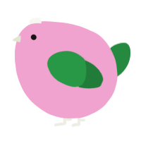 A pink and viridian chicken