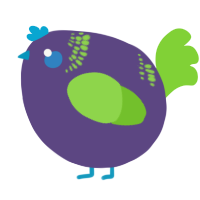 A overcast and grass chicken with a neck-band pattern
