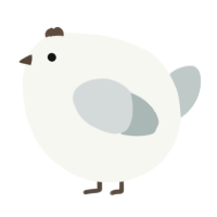 A white and silver chicken