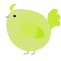 A lemon and lime chicken with a lace pattern