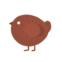 A russet chicken with a half-lace pattern