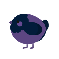 A overcast and tumblr chicken with a head pattern