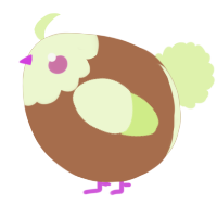 A brown and apple chicken with a head pattern