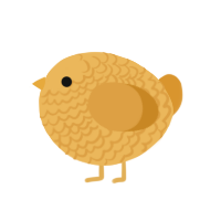 A honey and orange chicken with a lace pattern