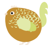 A gold and lemon chicken with a half-lace pattern
